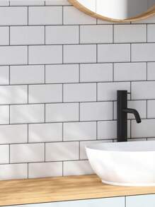 White Subway Tiles Self Adhesive Kitchen Splashbacks, Peel and Stick Wall Tile Stickers, Stick on Tiles Splashback (, Thicker Design) - Multicolor - View 2