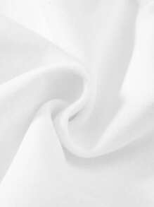 Tween Girl Fashionable & Cute Printed Round Neck Sweatshirt For Casual Streetwear, Autumn And Winter - White - View 3