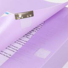 Morandi Style Archival Box High Capacity Document Storage Box For Contract, Personnel, Accounting, Voucher, A4 Size Document Office Supplies - Morandi Pink/3.5cm Back Width - View 5