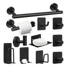 Juego De Accesorios De Baño Toalleros 304 Inoxidable 11 Pzas - Color plata natural - Ver 11