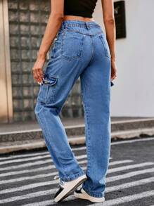 Women Pants - Blue - View 2