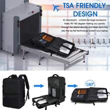 Travel Cabin Bags Large Laptop Backpack 17 Inch Men Water Resistence Hand Luggage Bag Carry On Backpack - Black - View 5