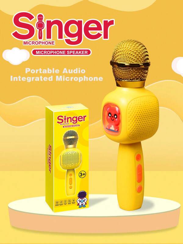 Cartoon Styled Microphone Speaker Wireless Karaoke Machine Children's