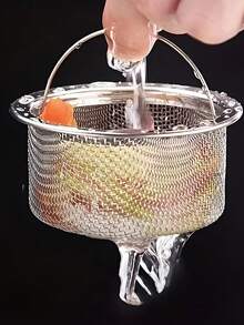 1入組廚房水槽過濾網,過濾脆弱廚房器具,除家居用品外 - 銀色 - 查看 4