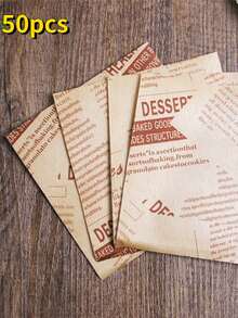 50入組bs三明治包裝盒,塗層紙包裝盒,漢堡包盒,防油,可剪切的雙層,可愛的烤盤