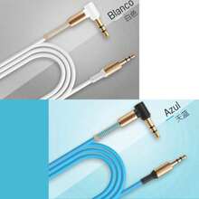 Cable Auxiliar Macho a Macho De 3.5 mm En Forma de L - Multicolor - Ver 5