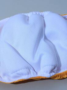 1入可重複使用洗滌寵物生理褲 - 黃色 - 查看 7