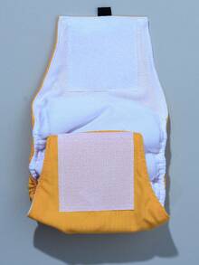 1入可重複使用洗滌寵物生理褲 - 黃色 - 查看 2