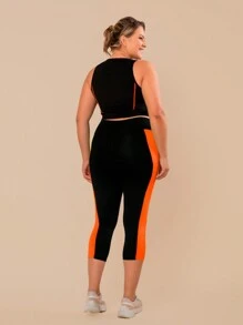 Plus Size Sports Sets - Naranja - Ver 4