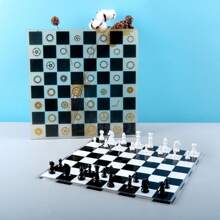 1pc Diy Chess Board Silicone & Epoxy Resin Mirror Mold - White - View 4