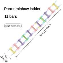 Parrot Climbing Ladder, Swing, Chewing Toy, Perch, Stand With Various Sizes For Birdcage - Multicolor - View 4