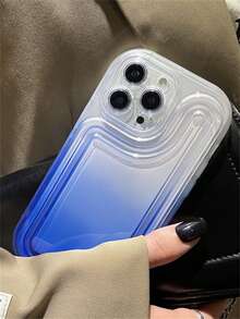 1入漸變手機殼，適用於 iPhone 12 Pro Max、12、13、14 PRO 手機殼，黑色氣墊 TPU 材質，適用於 iPhone 13 Pro Max、14 Pro Max 手機保護殼 - 藍色 - 查看 2