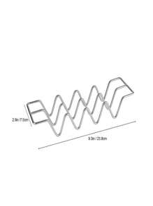 1 件不锈钢炸玉米饼架、玉米饼架、托盘、墨西哥卷饼架，可一次烘烤 4 个炸玉米饼，厨房小工具家用电器配件小工具工具圣诞节用品烹饪圣诞节 - 1個 - 查看 3