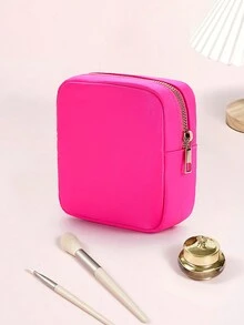 尼龍小型化妝包,休閒小巧可愛化妝包,化妝品拉鍊袋錢包,防水旅行零錢袋衛生巾收納袋手抓包女士化妝品收納盒