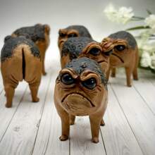 1pc African Rain Frog, Resin Toad Statue, Ugly Angry Outdoor Garden Yard Frog Decor Statue Fun Novelty Home Office Frog Decor Sculpture Unique Gift Birthday Gifts Graduation - Multicolor - View 4