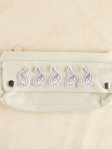 1set/5pcs Embroidered Cloth Patch For Clothing, Hat & Accessory Diy Handwork Without Adhesive Back, Rabbit Design - Multicolor - View 4