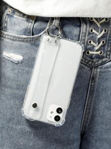 1个防震亮面手机壳，带腕带，兼容 15 Pro Max，优雅手机壳也兼容12 Pro Max，防水、防震、防刮擦 - 無色 - 查看 6