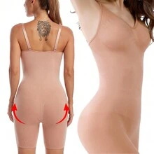 Women Shapewear Bodysuits - Apricot - View 2