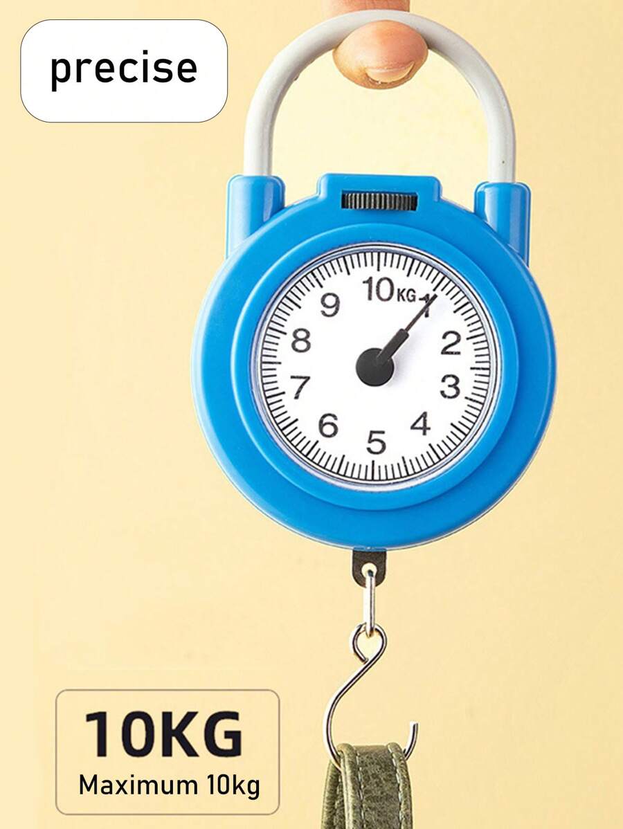1個小型便攜手持式秤,具有高精度和彈簧,適合家庭和快遞稱重 - 彩色 - 查看 1