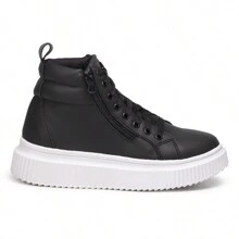 Women Wedge Sneakers - 黑色 - 查看 1