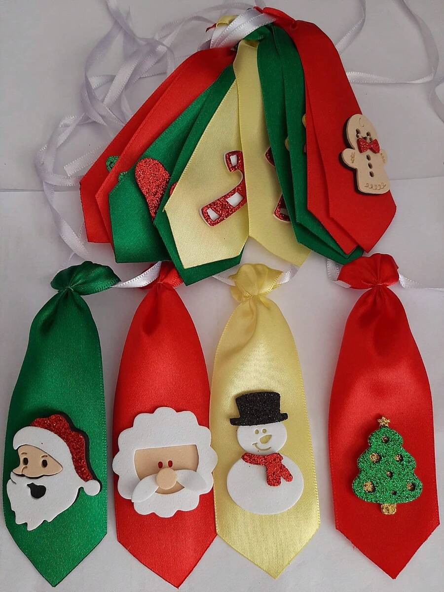 Gravata Pet Natal - 20 peças - Multicolorido - Visão 1