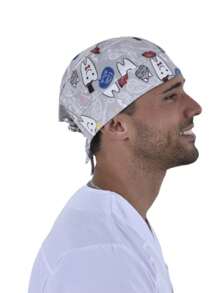 SOULMATE Gorro Médico Quirúrgico Para Hombre - Gris de Muelas - Ver 2