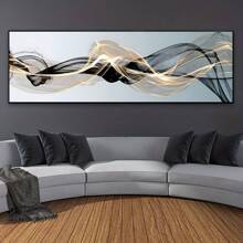 1 bức tranh vải canvas trừu tượng màu vàng phong cách Bắc Âu hiện đại, áp phích và tranh in màu vàng, trang trí nghệ thuật treo tường, trang trí nghệ thuật treo tường hiện đại cho phòng khách và phòng ngủ, thiết kế bắt mắt, không có khung - Nhiều màu - Xem 6