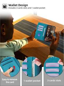 keyunfei حافظة هاتف ذكي من جلد البقر الأزرق الفاتح مع فتحات متعددة للبطاقات، محفظة نقدية، حامل قابل للطي، متوافقة مع أجهزة آبل 17/16/16E/15/14/13/12/11/برو ماكس/بلس، جالاكسي S25/S22/S21/20/S24/S23 بلس/ألترا/إف إي/إيدج، A90/A80/A73/A72/A56/A55/A54/A42/A41/A36/A35/A26/A25/A16/A15/A05/A04، نوت 12/11S/10S/9T/9S/13C/12C/9A، بوكو X7/X5/X4/X3/M7/M4/M3/F7/F3/Y7A/X9B/X9A/X8B، أوبو رينو 7/6 لايت، بيكسل 9A/9 برو/7A، وان بلس N20/N20/CE3