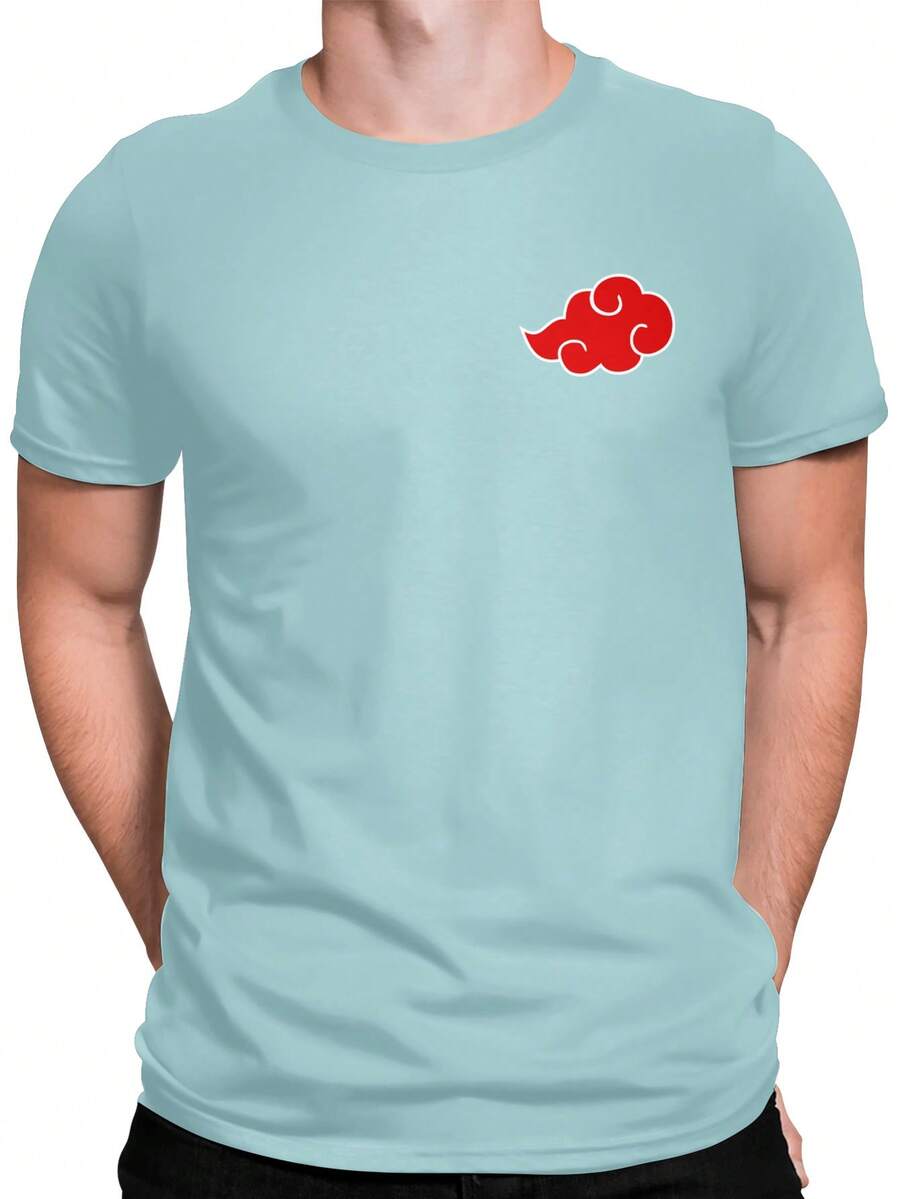 Cloud Clas Basic Shirt 100% Cotton T-Shirt - 淺藍色 - 查看 1