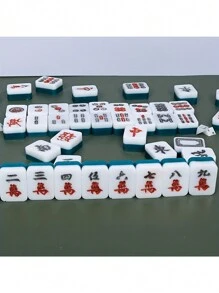 DIY 矽膠麻將模具，麻將裝飾，配飾裝飾工具，樹脂黏土模具，手作麻將模具，手工藝品製作材料，肥皂 - 十三么模具 - 查看 1