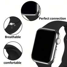 Sport Band Compatible With Apple Watch Band 38mm 40mm 41mm 42mm 44mm 45mm 46mm 49mm For Women Men, Plastic Soft Silicone Strap Compatible With Apple Watch Series 10 9 8 7 6 5 4 3 2 1 Ultra SE