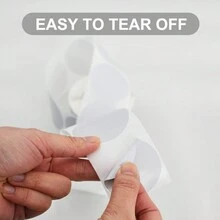 1 Roll 800pcs Thermal Sensitive Round Dot Stickers, Waterproof, Oilproof, Tear Resistant. Suitable For Sealing Festive Gifts, Express Delivery Box - Blue - View 4