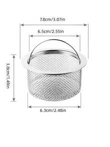 1入組廚房水槽過濾網,過濾脆弱廚房器具,除家居用品外 - 銀色 - 查看 6