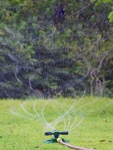1入組花園澆水、花園灌溉、自動旋轉灑水器、草坪澆水、蔬菜澆水、三爪噴嘴 - 綠色 - 查看 4