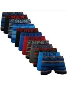 6 Pieces Of Multicolored Men's Boxers. Color And Print May Vary - Multicolor - View 4