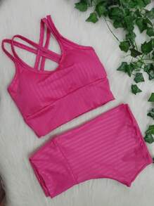 Women Sports Sets - Màu Hồng Tươi - Xem 1