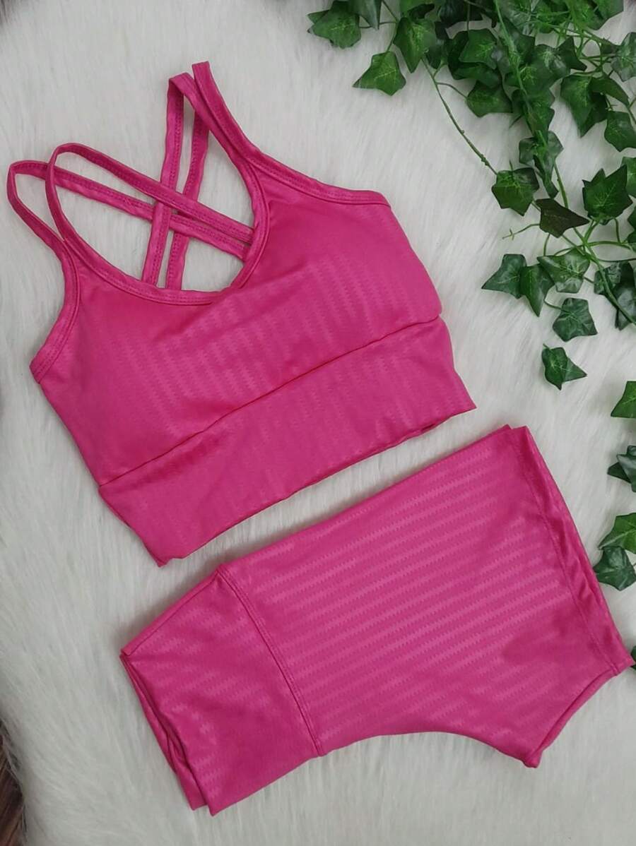 Women Sports Sets - Màu Hồng Tươi - Xem 1