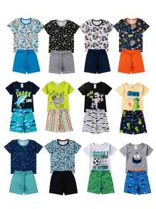 Young Girls Pajamas - 淺藍色 - 查看 3