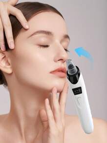 Facial Pore Vacuum Blackhead Reducer, Facial Pore Cleanser - 3 Suction Power, 5 Probes, USB Rechargeable Facial Cleansing Set - Adult Facial Electric Cleansing Tool, Birthday Gift, Mother'S Day - White - View 3