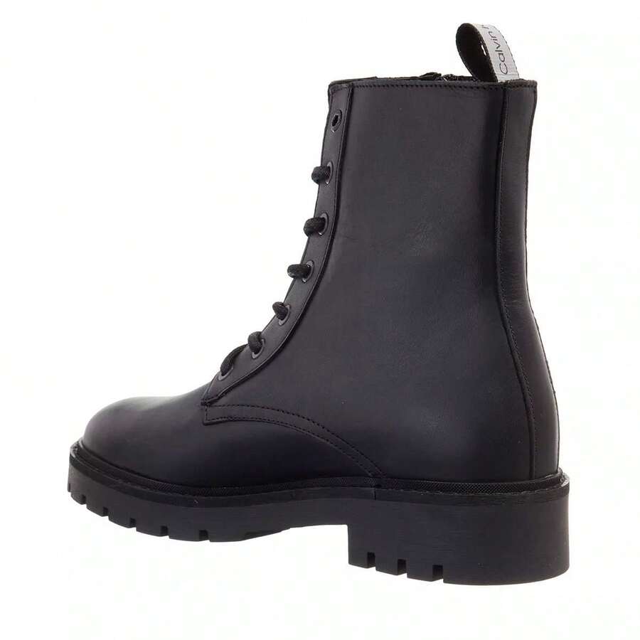 Botines botas negras con cordones - Negro - Ver 1
