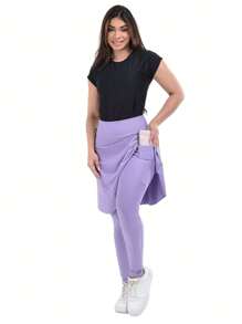 Women Outdoor Leggings - 紫丁香色 - 查看 3
