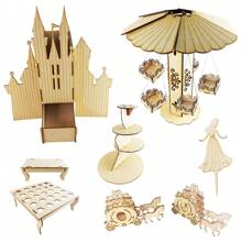 Kit Candy Bar Mesa De Dulces De Princesas 8 Piezas Para 35 personas - Beis - Ver 1