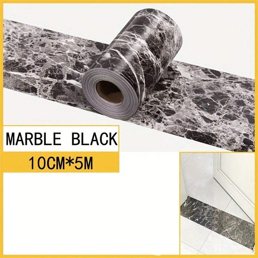 自粘式踢腳板牆貼紙,適用於門框、廚房、客廳、窗台、浴室、陶瓷磁磚,裝飾地板和腰線貼紙 - 薑色 - 查看 1