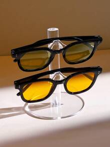 1 件壓克力眼鏡展示架,2 層可拆卸太陽眼鏡架,眼鏡收納架,透明梳妝台架,配件存放架。