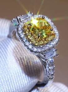 1 Anillo De Boda Elegante - Plateado - Ver 1