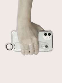 1个防震亮面手机壳，带腕带，兼容 15 Pro Max，优雅手机壳也兼容12 Pro Max，防水、防震、防刮擦 - 無色 - 查看 5