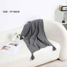 1 Pieza Manta Tejida Para Sofá, Manta Para Siesta Con Aire Acondicionado De Ocio