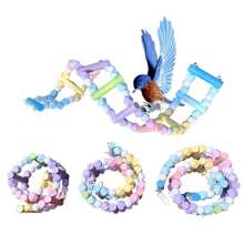 Parrot Climbing Ladder, Swing, Chewing Toy, Perch, Stand With Various Sizes For Birdcage - Multicolor - View 1