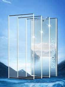 3 piezas Protector de pantalla de vidrio templado curvo de alta definición y dureza 9H, anti-arañazos, anti-caídas, resistente al agua, compatible con Samsung Galaxy S21/S22/S23/S24 Ultra, Galaxy S24 FE, Galaxy S25 Ultra/S25/S25 FE, Galaxy S26 Ultra/S26 Plus/S26 - Blanco - Ver 6