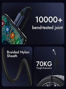 Baseus USB C Charger Cable, 100W PD 5A QC 5.0 Type C Fast Charging USB C To USB C Cable, Nylon Braided USB C Cable Compatible With Iphone 15/Pro/Plus/Pro Max, MacBook Pro, IPad Pro 12.9/Air/Mini, S23/S22